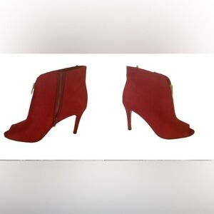 Marc Fisher Sempla, Red color, Open Toe,  Bootie Boots,  Size 6M women’s